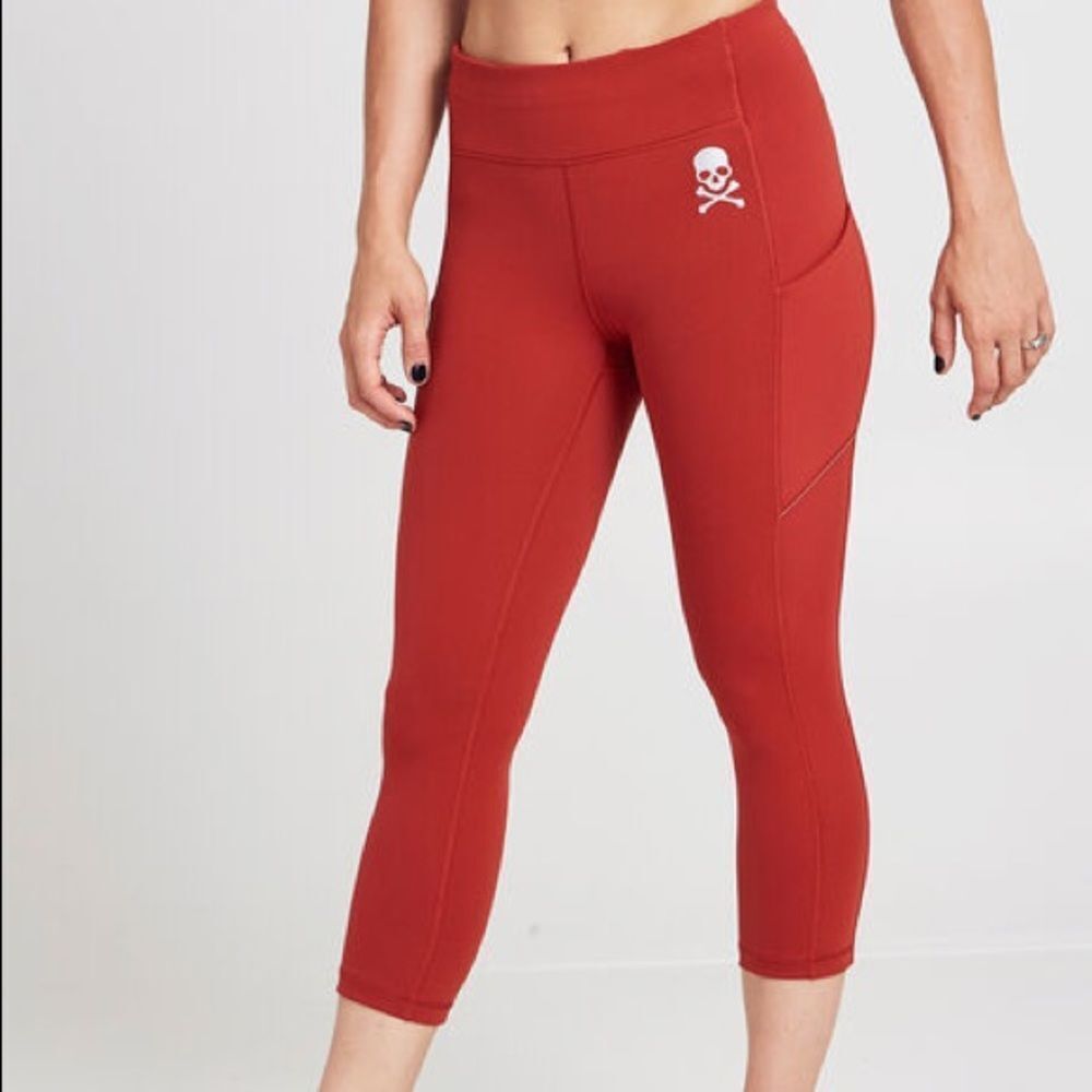 Black Lululemon X Soul Cycle 21" Speed Up Crop Tights​​​